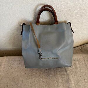 Dooney & Bourke Gray and Brown Satchel